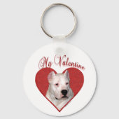 Mijn Dogo Argentino Valentijn Sleutelhanger (Achterkant)