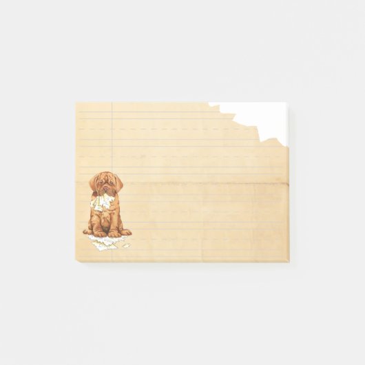 Mijn Dogue de Bordeaux Ate Mijn thuiswerk Post-it® Notes (Voorkant)