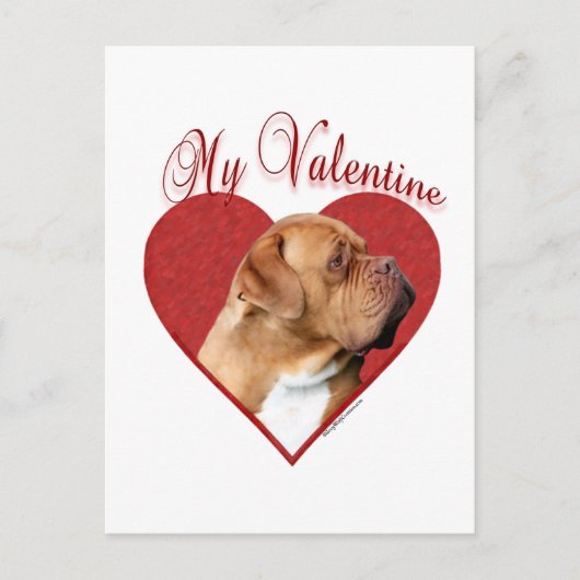 Mijn Dogue de Bordeaux Valentijn Feestdagenkaart (Voorkant)