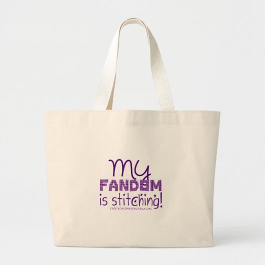 Mijn dom is aan het jagen! grote tote bag (Voorkant)