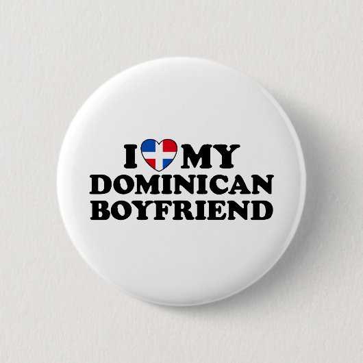 Mijn Dominicaanse Boyvriend Ronde Button 5,7 Cm (Voorkant)