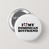 Mijn Dominicaanse Boyvriend Ronde Button 5,7 Cm (Voorkant /achterkant)