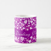 "Mijn donkere Valentijn" is het hart van paarse ro Koffiemok (Center)