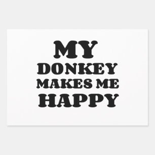 MIJN DONKIJE MAAKT MIJ HEUK INPAKPAPIER VEL