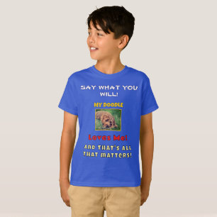 Mijn Doodle Houdt Van Mij Jongen T-shirt