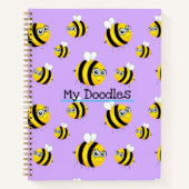 Mijn Doodles, Aanpasbare Cute Bij Notitieboek (Voorkant)