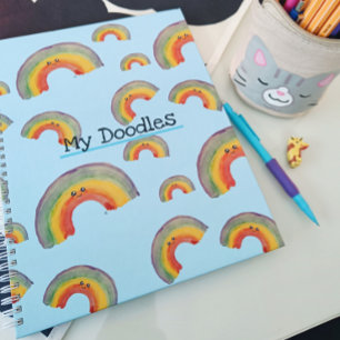 Mijn Doodles, Kawaii Rainbow-Notitieboek Notitieboek