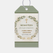Mijn Doop Persoonlijke Doop Cadeau Label Groen Cadeaulabel (Voorkant)