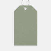 Mijn Doop Persoonlijke Doop Cadeautag Groen Cadeaulabel (Achterkant)