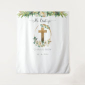 Mijn Doop, Uniseks Groene Foto Backdrop voor een F Wandkleed (Voorkant)