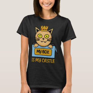 Mijn doos is mijn Castle-teken... mijn kat lijkt t T-shirt