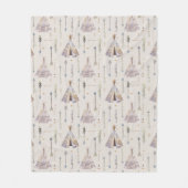 Mijn dorp Teepee Fleece Deken (Voorkant)