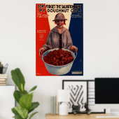 Mijn Doughnut Girl Poster (Thuiskantoor)