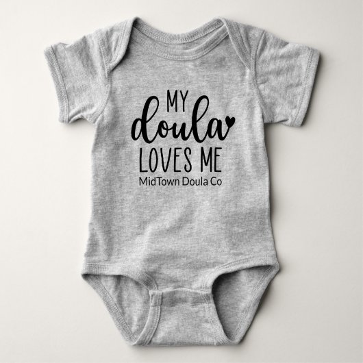 Mijn Doula houdt van me, cadeau van Doula Romper (Voorkant)