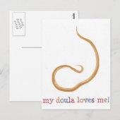 Mijn Doula houdt van mij! Briefkaart (Voorkant / Achterkant)