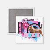 Mijn Doxie heeft lef Magneet (Voorkant / Achterkant)