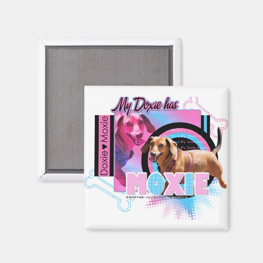 Mijn Doxie heeft Moxie Magneet (Voorkant / Achterkant)