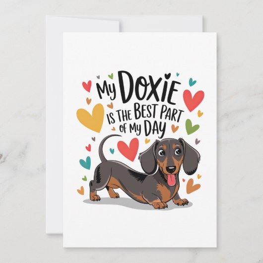 Mijn Doxie is het beste deel van mijn dag Aankondiging (Voorkant)