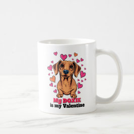 Mijn Doxie is Mijn Valentijn Schattige Funny Tecke Koffiemok