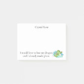 Mijn draak en ik hebben plannen gemaakt post-it® notes (Voorkant)