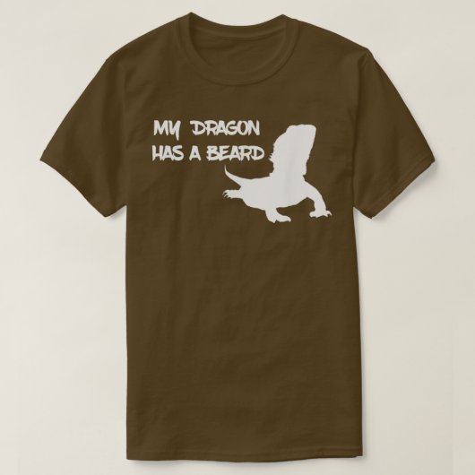 Mijn draak heeft een baard 2 t-shirt (Design voorkant)