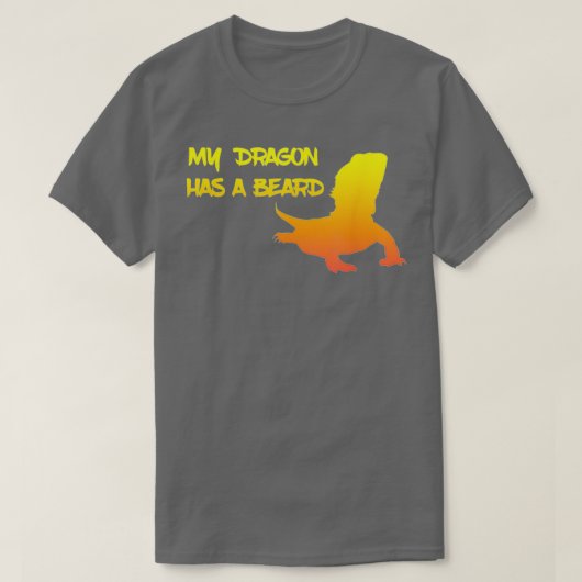 Mijn draak heeft een baard 3 t-shirt (Design voorkant)
