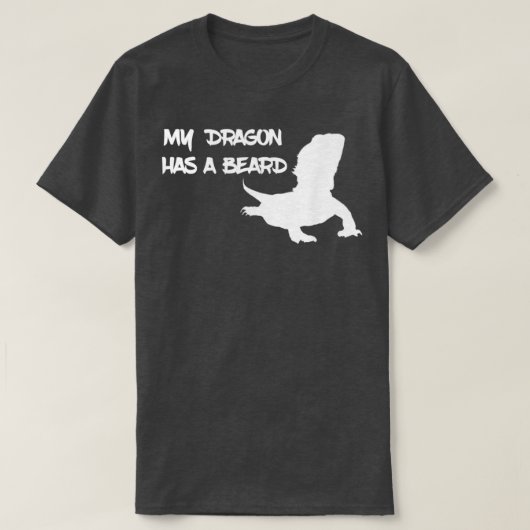 Mijn draak heeft een baard t-shirt (Design voorkant)