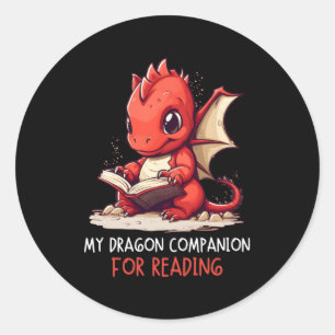 Mijn Dragon Companion voor het lezen van het boek  Ronde Sticker