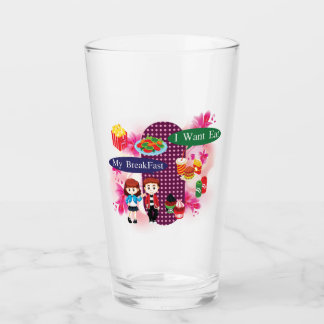 Mijn drankgerei voor het ontbijt glas