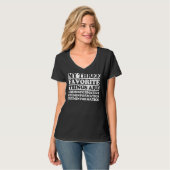 Mijn drie favoriete dingen zijn cheminformatica t-shirt (Voorkant volledig)