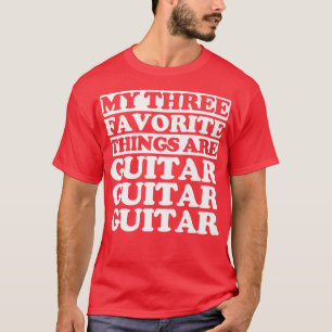 Mijn drie favoriete dingen zijn Guitar Premium T-shirt