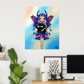 Mijn drie Katten die een zwarte kattekunst maken Poster (Thuiskantoor)