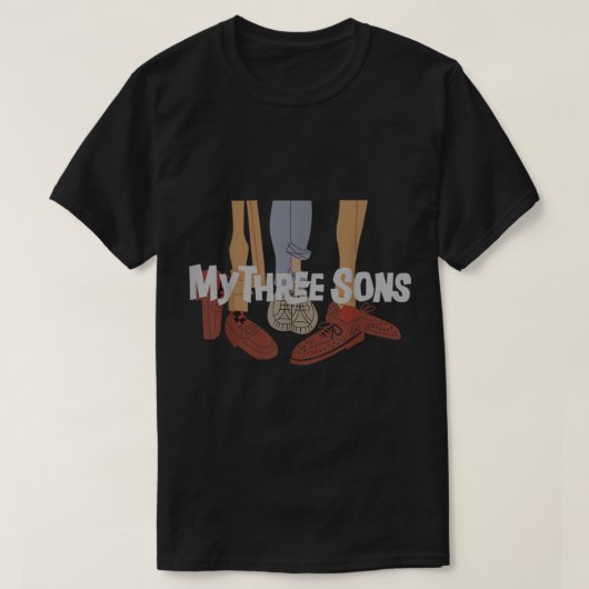 Mijn drie Sons-schoenen Retro Lover Gift Mannen Vr T-shirt (Design voorkant)