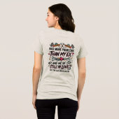Mijn drift auto heeft meer problemen dan mijn ex Tri-Blend shirt (Achterkant volledig)