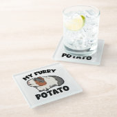 Mijn drijfmestvarkens glazen onderzetter (Schuin)