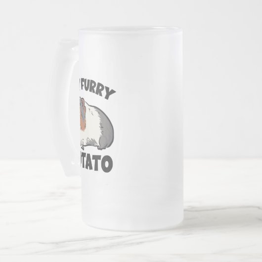 Mijn drijfmestvarkens matglas bierpul (Voorkant links)