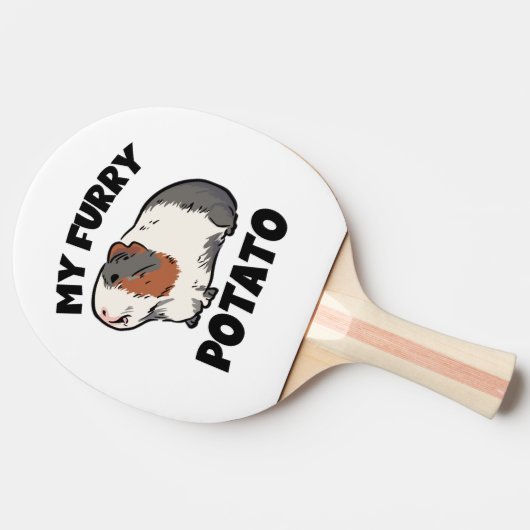 Mijn drijfmestvarkens tafeltennisbatje (Zijkant)