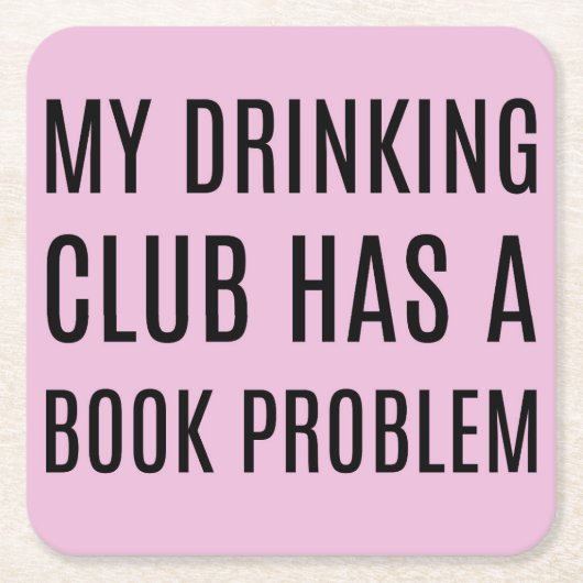 Mijn Drink club heeft een Onderzetter van het Boek (Voorkant)