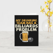 Mijn Drink team heeft een billiardprobleem Kaart (Gele Bloem)