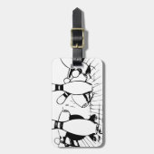 Mijn drink team heeft een bowlingprobleem bagagelabel (Voorkant verticaal)