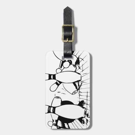 Mijn drink team heeft een bowlingprobleem bagagelabel (Voorkant verticaal)