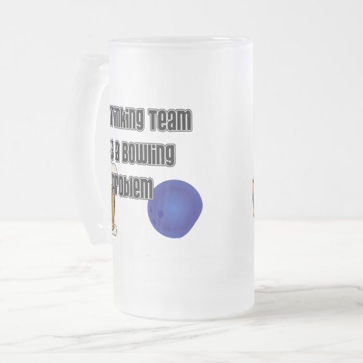 Mijn Drink team heeft een geweldig probleem Matglas Bierpul (Voorkant links)