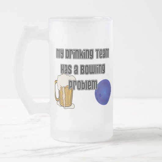 Mijn Drink team heeft een geweldig probleem Matglas Bierpul (Links)