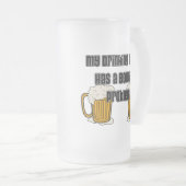 Mijn Drink team heeft een geweldig probleem Matglas Bierpul (Voorkant rechts)