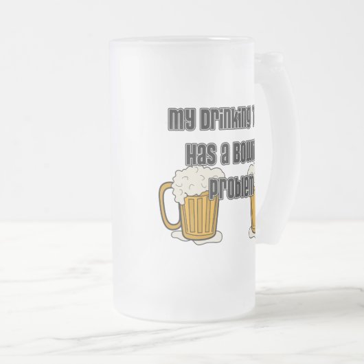 Mijn Drink team heeft een geweldig probleem Matglas Bierpul (Voorkant rechts)