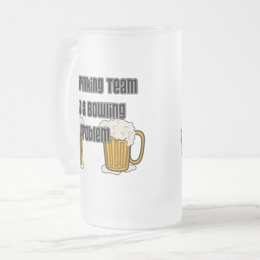 Mijn Drink team heeft een geweldig probleem Matglas Bierpul (Voorkant links)