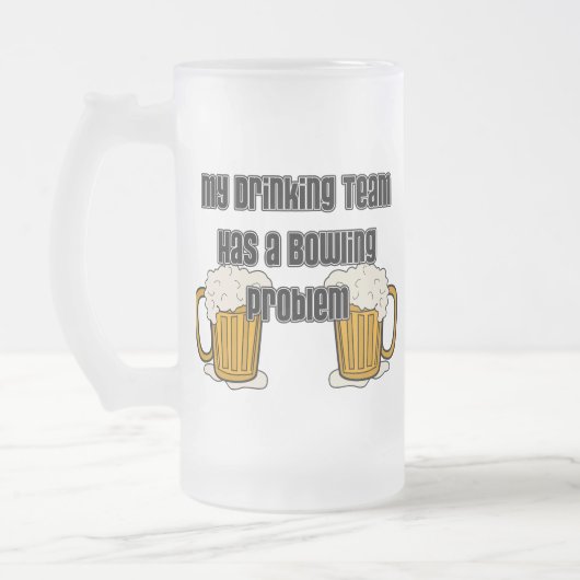 Mijn Drink team heeft een geweldig probleem Matglas Bierpul (Links)