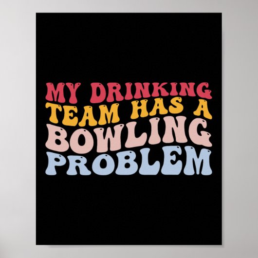 Mijn Drink team heeft een geweldig probleem. Poster (Voorkant)