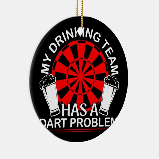 Mijn Drink team heeft een kunstprobleem. Keramisch Ornament (Rechts)