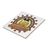 Mijn Drink Team heeft een Probleem Billiards Tegeltje (Zijkant)